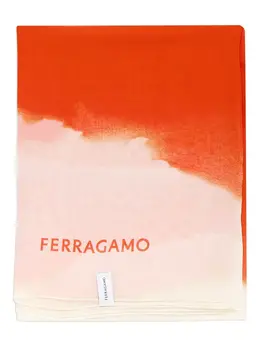 Ferragamo: Оранжевый шарф 