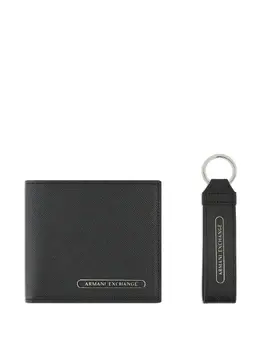 Armani Exchange: Чёрный кошелёк 