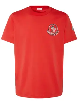 MONCLER: Хлопковая футболка 
