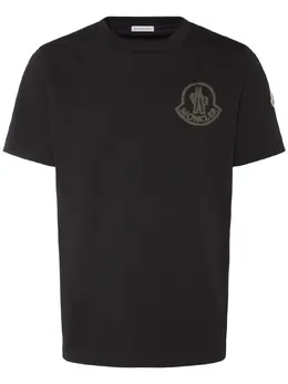 MONCLER: Хлопковая футболка 