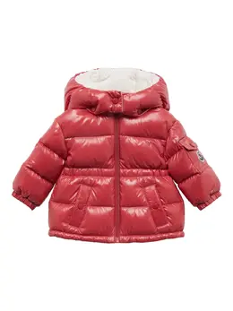 MONCLER: Розовая куртка  Maire