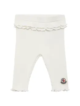 MONCLER: Хлопковые легинсы 