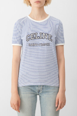 Celine: Футболка в полоску 