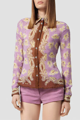 Versace: Рубашка с длинным рукавом 