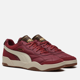 Puma: Бордовые кроссовки  Suede