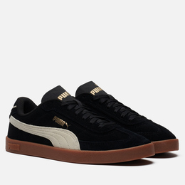 Puma: Чёрные кроссовки  Suede