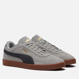 Puma: Серые кроссовки  Suede
