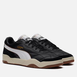 Puma: Чёрные кроссовки  Suede