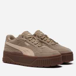 Puma: Бежевые кроссовки  Suede