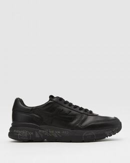 Premiata: Чёрные кроссовки 