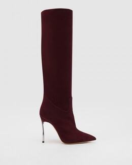 Casadei: Бордовые сапоги 