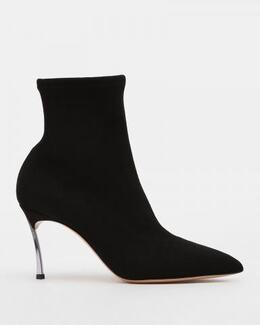 Casadei: Чёрные ботинки 