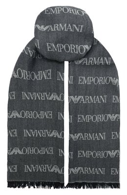 Emporio Armani: Синий шарф 