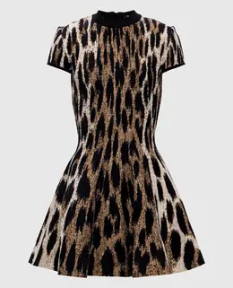 Balmain: Коричневое платье 