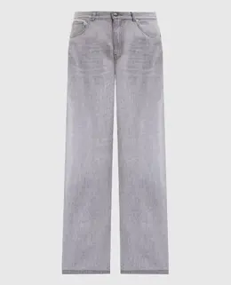 Palm Angels: Сірі джинси 