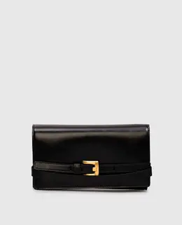 Balmain: Чёрный клатч 