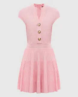 Balmain: Розовое платье 