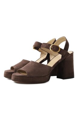 Valentino: Коричневые босоножки 