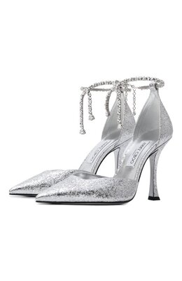 Jimmy Choo: Серебристые туфли 