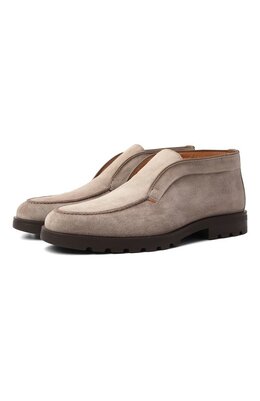 Santoni: Бежевые ботинки 