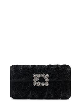 ROGER VIVIER: Клатч с цветочным принтом 