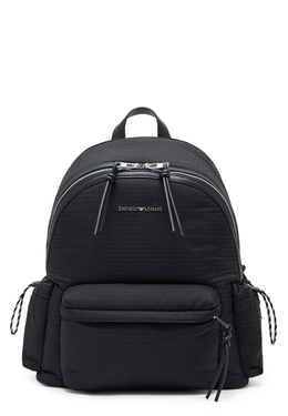 EMPORIO ARMANI: Чёрный рюкзак 