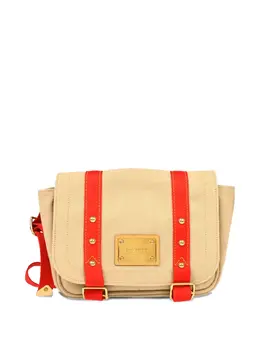 Louis Vuitton Pre-Owned: Бежевая сумка через плечо 