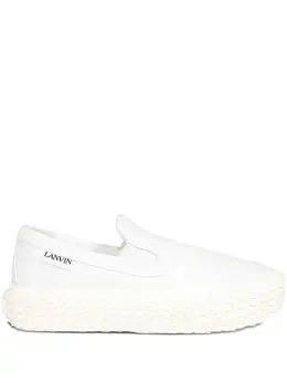 Lanvin: Белые кроссовки 