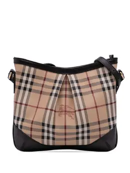 Burberry Pre-Owned: Коричневая сумка через плечо 