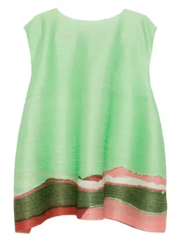 Pleats Please Issey Miyake: Зелёное платье 
