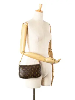 Louis Vuitton Pre-Owned: Коричневая сумка 