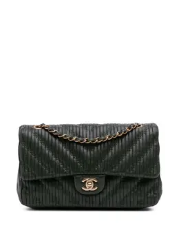 CHANEL Pre-Owned: Зелёная сумка 