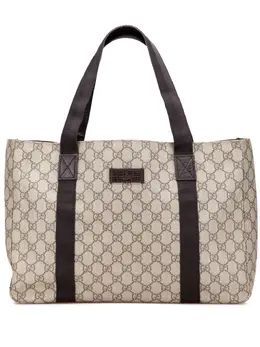 Gucci Pre-Owned: Коричневая сумка-шоппер 
