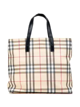 Burberry Pre-Owned: Коричневая сумка-шоппер 