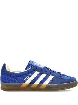 adidas: Голубые кроссовки  Gazelle Indoor