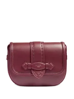 Lancel: Бордовая сумка через плечо 