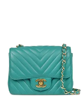 CHANEL Pre-Owned: Голубая сумка 