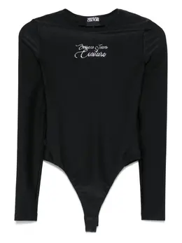 Versace Jeans Couture: Чёрный боди 