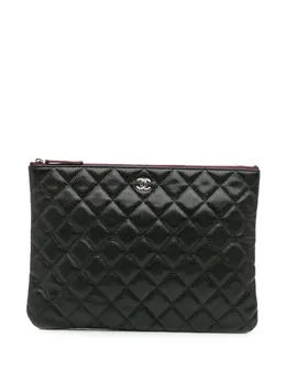 CHANEL Pre-Owned: Чёрный клатч 