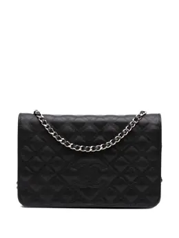 CHANEL Pre-Owned: Чёрный кошелёк 