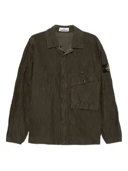 Stone Island: Зелёная рубашка 