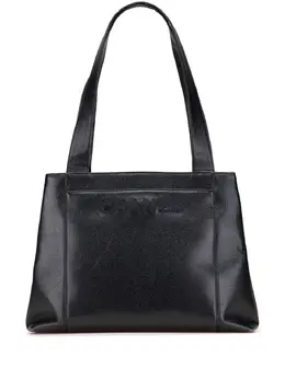 CHANEL Pre-Owned: Чёрная сумка-шоппер 