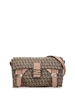 Fendi Pre-Owned: Коричневая сумка через плечо 