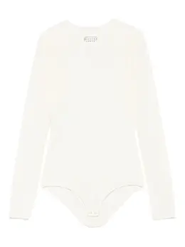 Maison Margiela: Белый боди 