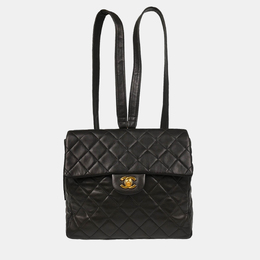 Chanel: Чёрный рюкзак 