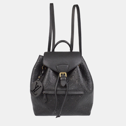 Louis Vuitton: Чёрный рюкзак 
