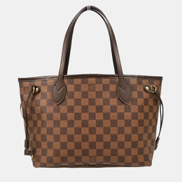 Louis Vuitton: Коричневая сумка-шоппер  Neverfull