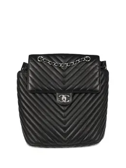 CHANEL Pre-Owned: Чёрный рюкзак 