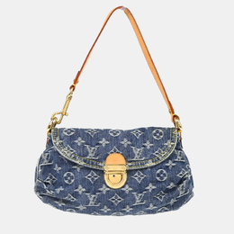 Louis Vuitton: Голубая сумка  Pleaty