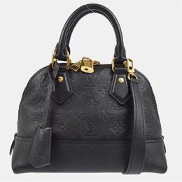 Louis Vuitton: Чёрная сумка  Alma BB
